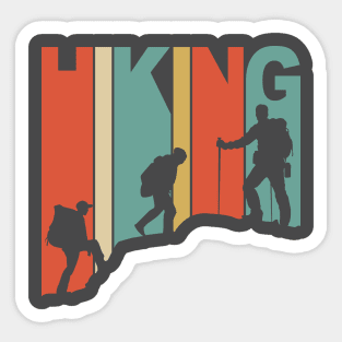 Hiking lines Sticker